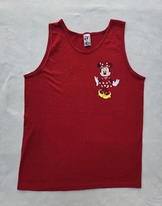 Vintage Disney Minnie Mouse Shirt Damen Large Rot Tank Top Made USA 90s - Bild 1 von 8