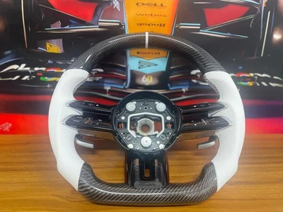 Conjunto de volante de fibra de carbono para Mercedes-Benz CLA AMG A C E SLK SL 2012+ Foto 1 de 4