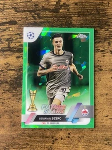 2022-23 Topps Chrome Sapphire #177 Benjamin Sesko Future Stars Green /70 - Picture 1 of 2