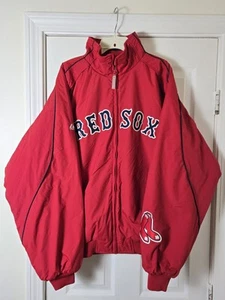 New Vtg Majestic Authentic Collection Boston Red Sox Full Zip Dugout Jacket XL - Picture 1 of 3