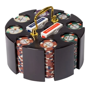 Showdown Poker Chips Set - 200 schwere (13,5 Gramm) Ton Verbund Chips mit... - Bild 1 von 6