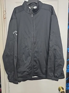 Chaqueta negra Callaway para hombre (resistente al viento y al agua talla 4XL  - Imagen 1 de 8