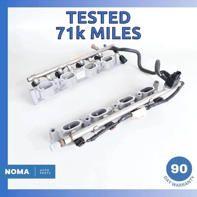 03-06 Jaguar X100 XKR S/C Juego de adaptadores de colector de inducción con riel de combustible OEM 71k Foto 1 de 4