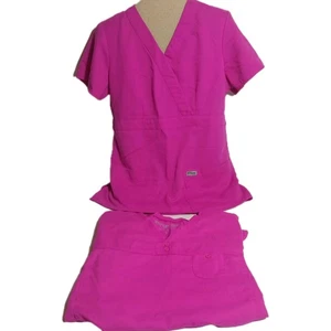 Set bestehend aus 2 grauen Anatomy Peeling-Tops Hot Punk Damengröße Small  - Bild 1 von 12