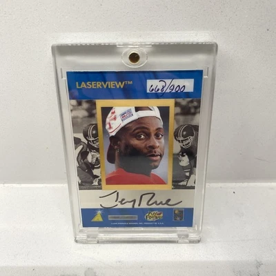 1996 Jerry Rice 49ers 688/900 Pinnacle лазерный вид надписи на карте с автографом - Изображение 1 из 2