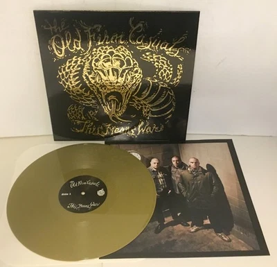 The OLD FIRM CASUALS this means war Lp GOLD Vinyl Record w/ lyrics insert Rancid Foto 1 de 2