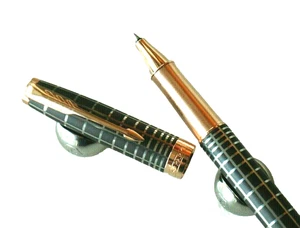 PARKER SONNET BLACK & RUBBER KUGELSCHREIBER RASTER NEU AUS LAGER X60 - Bild 1 von 10