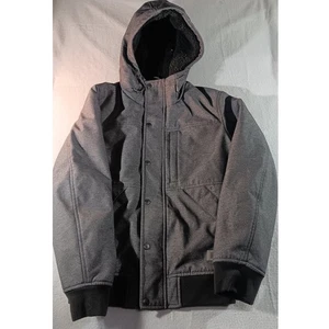 Chaqueta con Capucha Forrada Levi’s Sherpa Para Hombre’s S Gris Abrigo de Invierno Cálido Cremallera Ropa de Trabajo - Imagen 1 de 7