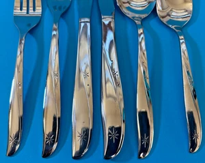 Oneida TWIN STAR MCM Atomic Community Stainless Flatware Silverware U CHOOSE - Picture 1 of 31