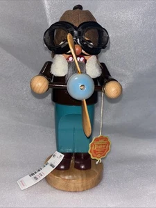 Vintage 1999 Steinbach Nutcracker Aviator Pilot 10” German Volkskunst With Tag - Picture 1 of 10