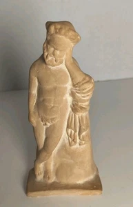 Vintage Tanagra Figur Replik Mann betrachtet vom Kulturministerium 5,5 Zoll griechisch - Bild 1 von 8