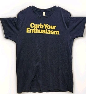 Curb Your Enthusiasm Large Men's T-shirt Navy 2009 HBO - Picture 1 of 8
