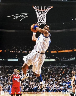 Tracy McGrady Autographed Signed 16x20 Photo Orlando Magic Dunk Beckett Wit - Image 1 of 4