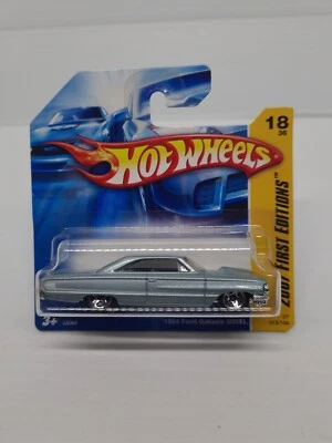 Hot Wheels Mattel 2007 primeras ediciones #L5364 plateado Ford Galaxie 1964 500 Xl nuevo Foto 1 de 4