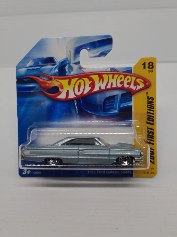 Hot Wheels Mattel 2007 primeras ediciones #L5364 plateado Ford Galaxie 1964 500 Xl nuevo Foto 1 de 4