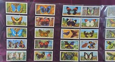 1964 Brooke Bond Tea Cigarette Cards "Butterflies of the World" 50 Card Set