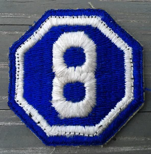 8TH VIII CORPS US ARMY Shoulder Patch Original World War Two - Picture 1 of 4