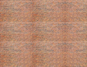 S Scale Brick Model Train Scenery Sheets 5 Seamless 8.5x11 Light Calico - Picture 1 of 4