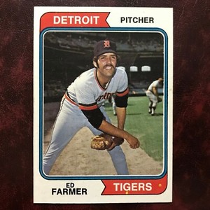 1974 Topps Set ED FARMER #506 DETROIT TIGERS - NR-MINT *HIGH GRADE*