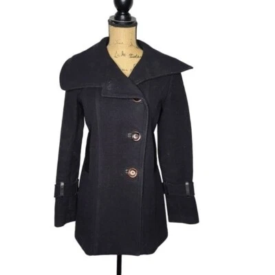 Casaco de lã preto pequeno Mackage - Imagem 1 de 4