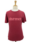 Vintage Marmot Mens Casual Spell-Out Red Solid Tee T Shirt Short Sleeve Sz Large