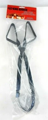 Pinzas para parrilla de cangrejo King Kooker de 14" de metal recubierto de fusión ~NIP~ MS Foto 1 de 3