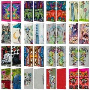 OFFICIAL WYANNE CAT LEATHER BOOK WALLET CASE COVER FOR AMAZON FIRE - Picture 1 of 22