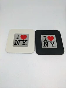 I Love NY New York Untersetzer 2 Stück schwarz-weiß #50 - Bild 1 von 3