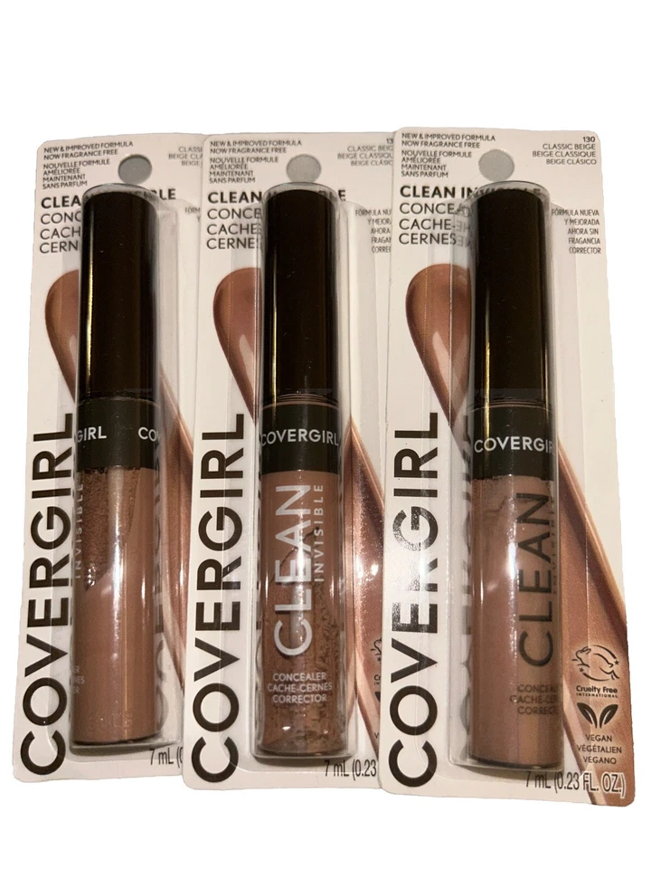 Covergirl Clean Invisible Concealer 130 Classic Beige 0.23 fl oz