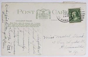 Schofield Bks., HT--Ms. Mable Slead, NY, US/1-C. on HT PC+Red + Xmas Seal/1913! - Picture 1 of 2