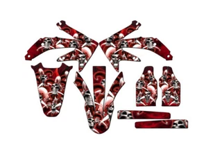2008 CRF 450R JESTER Red Senge Graphics Kit Compatible with Honda - Picture 1 of 4