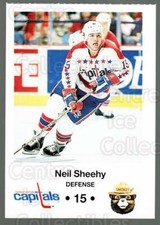 1990-91 Washington Capitals Smokey #20 Neil Sheehy