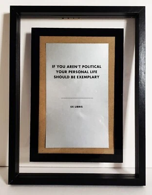 LITOGRAFÍA JENNY HOLZER TRUISM Original Edición Limitada Enmarcada ERES TÚ POLÍTICO Foto 1 de 2