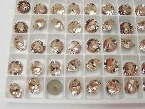 Vintage Rose F (29ss - 6mm or 39ss - 8) Swarovski 1088 XIRIUS Chaton Rhinestones - Picture 1 of 5