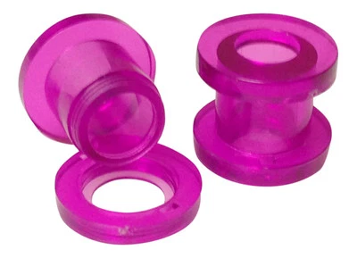 PAIR Acrylic Screw Fit Tunnels Plugs Gauges Earlets - choose your color! - Image 1 of 4
