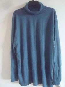 Big Mens Turtleneck Teal Size XXL (2 XL) New - Picture 1 of 2