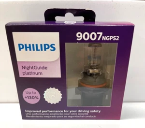 2x-Philips Night Guide Platinum 9007 55W/65W Lamp bulbs NEW - Picture 1 of 2