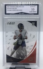 2021 Panini Chronicles Justin Fields “Clear  Vision” Rookie Card Gem Mint 10!