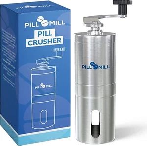 Pill Mill Pill Crusher - Crushes Multiple Tablets to a Fine Powder - Metal