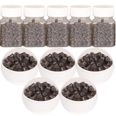 Silicone Micro Beads  Micro Ring Link Rings For Weft Hair Extensions 1000pcs - Image 1 of 4