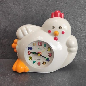 Retro Wecker Kidz Uhr Huhn Hahn Kikeriki 80er 90er „Guten Morgen“ Vintage - Bild 1 von 9