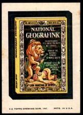 1974 Topps Wacky Packages 11th Series National Geografink Magazine VG NM Tan
