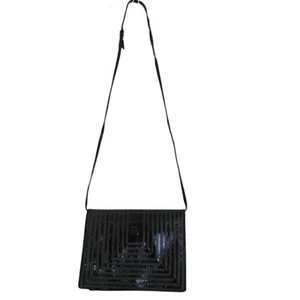 Vintage FENDI logo envelope patent leather clutch crossbody bag purse - Picture 1 of 7