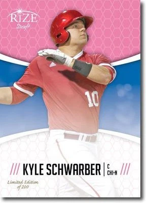 KYLE Schwarzber 2014 folha rize rascunho "paralelo rosa" cartão de novato! APENAS 200! - Imagem 1 de 2