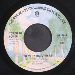 TOWER OF POWER: so very hard to go WB 7" Single 45 RPM Canada - Picture 1 of 2