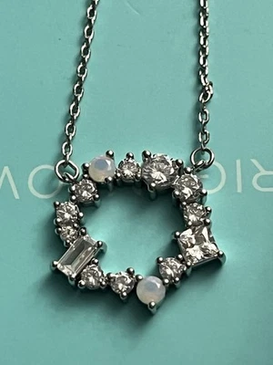 Collar redondo de ópalo de plata Origami Owl Foto 1 de 4