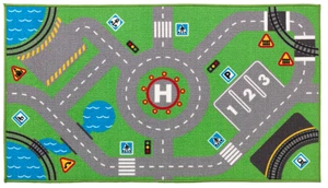 IKEA STORABO Rug Vehicles Kids Playroom Green, Play Rug 75x133 cm - Picture 1 of 5