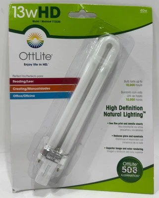 Genuine OEM OttLite Illumination HD TI3330 White 13W Type A Replacement Bulb - Image 1 of 2