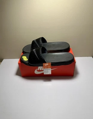 Sandalias Nike Benassi Solarsoft para hombre talla 14 negras antracita 705474-091 Foto 1 de 4