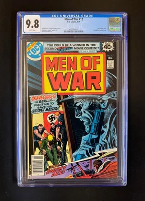 MEN OF WAR #12 CGC 9.8  Rarely Avail Highest graded  WHITE PAGES- NEW CGC Case - Image 1 of 3